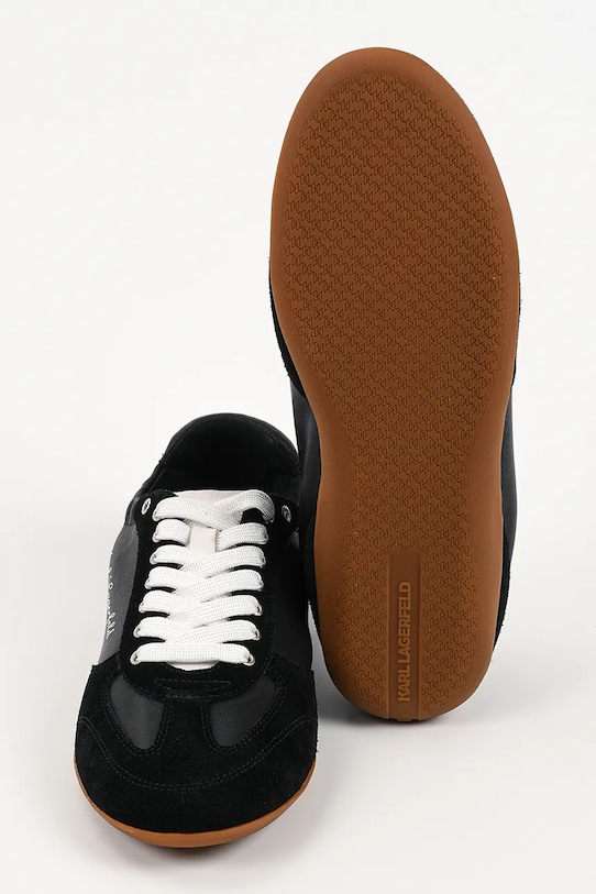 Karl Lagerfeld Altia sneakersy damskie skórzane KL66125.300 czarny