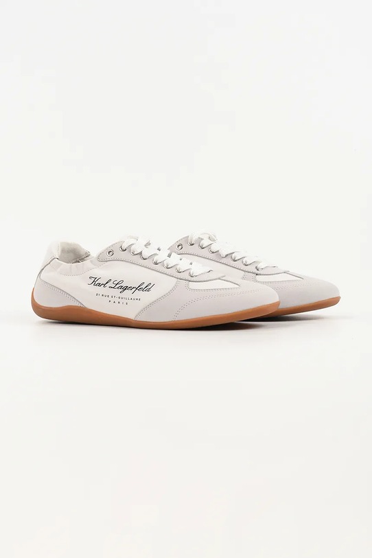 Karl Lagerfeld Altia sneakersy damskie skórzane KL66125.311 biały SS26