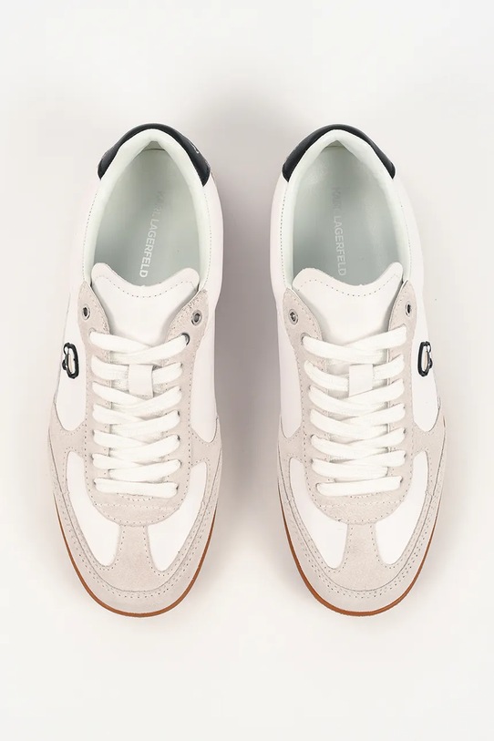 Karl Lagerfeld sneakersy skórzane Kandidate Nft biały KL63833N.311
