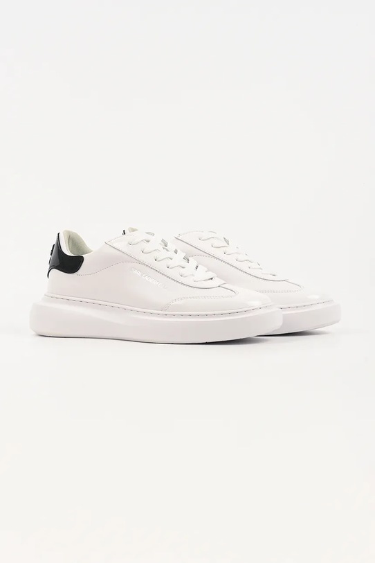 Karl Lagerfeld Kore sneakersy damskie skórzane KL66525A.011 biały SS26