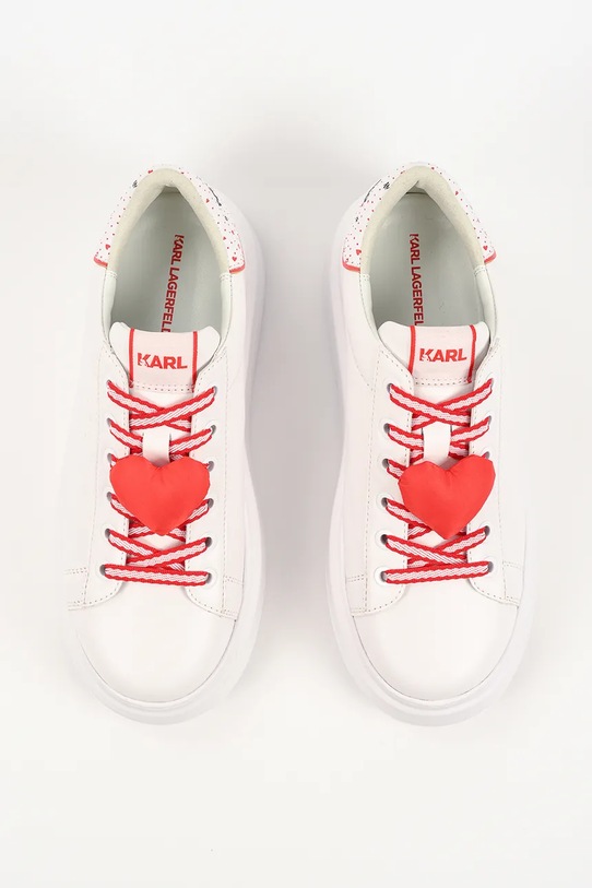 Karl Lagerfeld sneakersy skórzane Anakapri biały KL63516V.01D