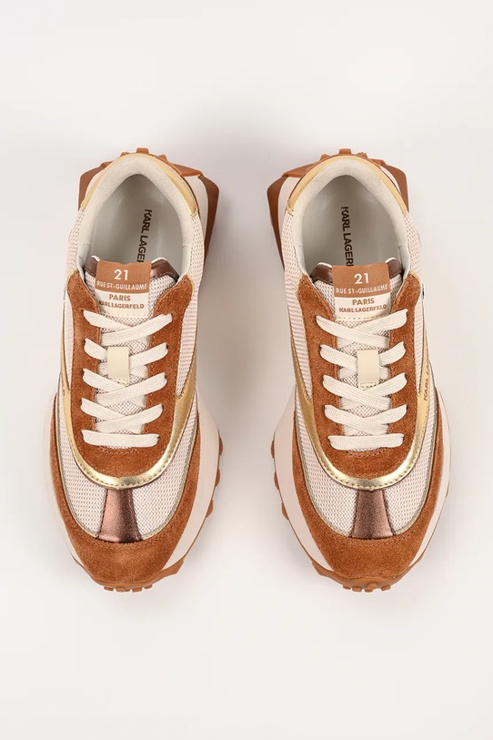 Karl Lagerfeld sneakersy Zone brązowy KL62930N.32G