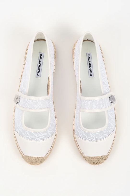 Karl Lagerfeld espadryle espadrylowe damskie Kamini beżowy KL80104A.M11