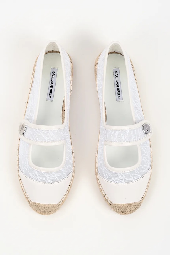 Karl Lagerfeld espadryle espadrylowe damskie Kamini beżowy KL80104A.M11