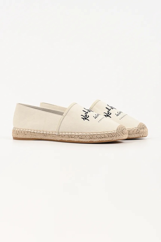 Karl Lagerfeld espadryle Kamini KL80110A.9T1 beżowy SS26