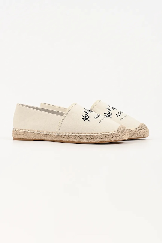 Karl Lagerfeld espadryle Kamini KL80110A.9T1 beżowy SS26
