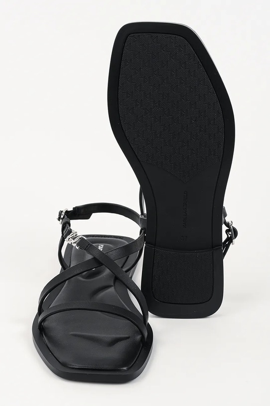 Karl Lagerfeld sandały damskie skórzane Brio Ii KL85423.000 czarny