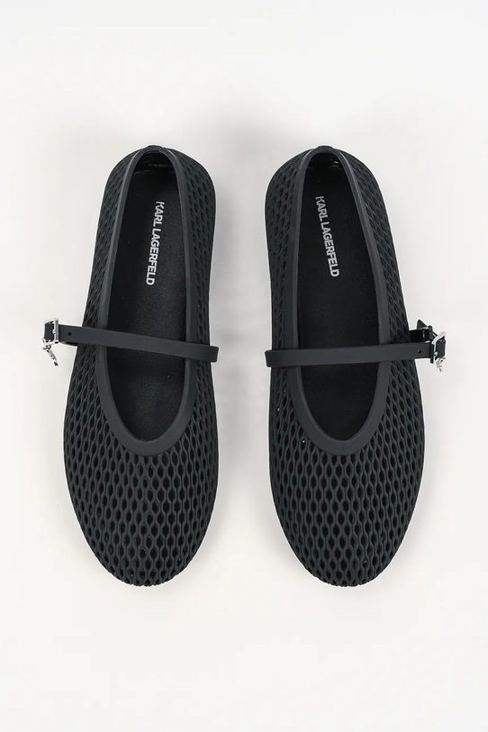 Μπαλαρίνες Karl Lagerfeld Jelly Ballet μαύρο KL80035.V00