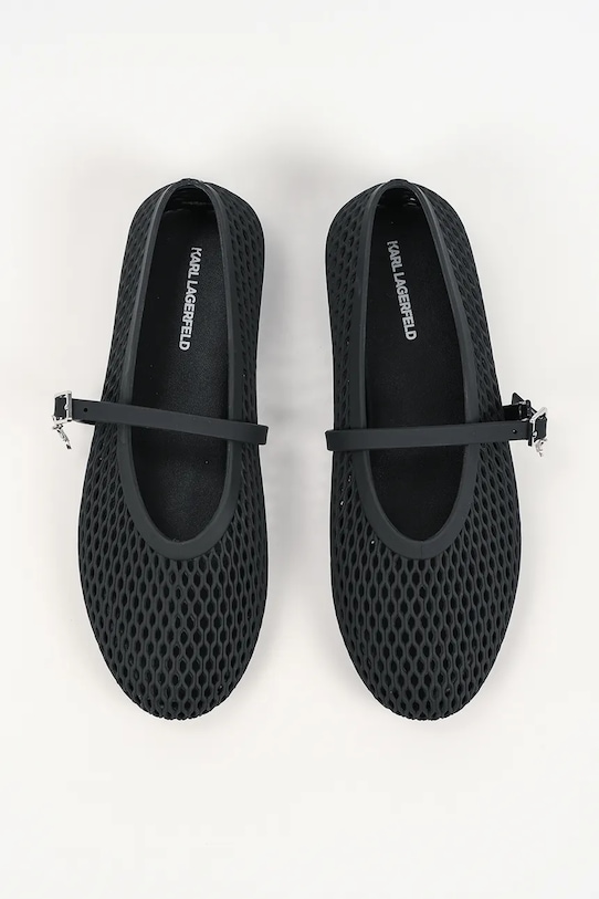 Μπαλαρίνες Karl Lagerfeld Jelly Ballet μαύρο KL80035.V00
