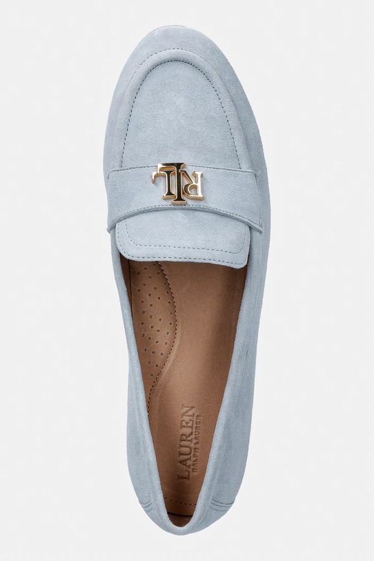 Lauren Ralph Lauren mokasyny damskie zamszowe Averi III niebieski 802946809016.400