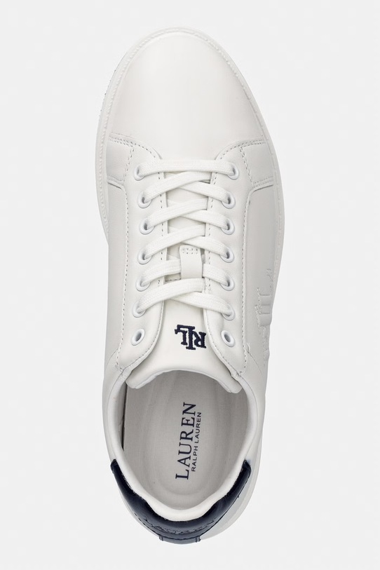 Lauren Ralph Lauren Ainsley sneakersy damskie skórzane biały 802959226002.100