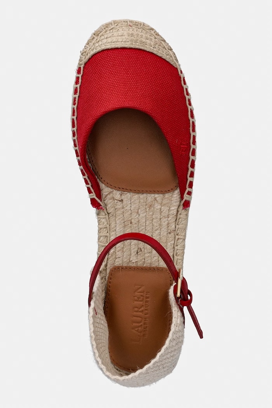 Lauren Ralph Lauren espadryle damskie Robby Flat czerwony 802982888004.600