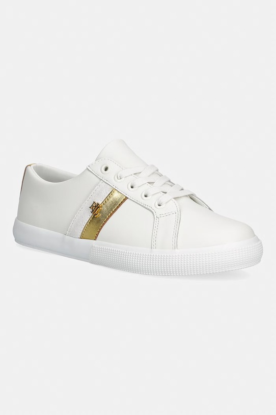Lauren Ralph Lauren Janson II sneakersy damskie skórzane biały 802P02521002.100