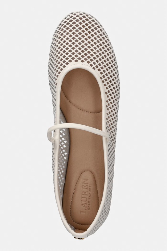 Lauren Ralph Lauren baleriny skórzane Jayna Mj beżowy 802P04176004.100