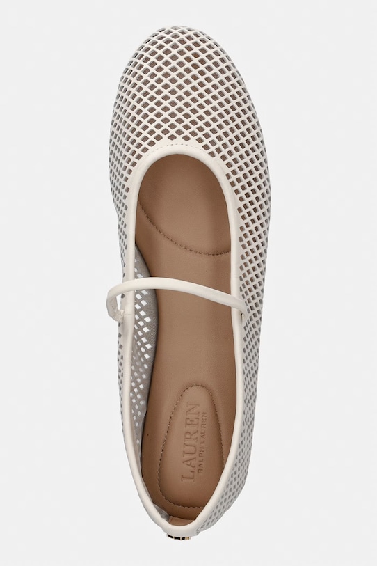 Lauren Ralph Lauren baleriny skórzane Jayna Mj beżowy 802P04176004.100