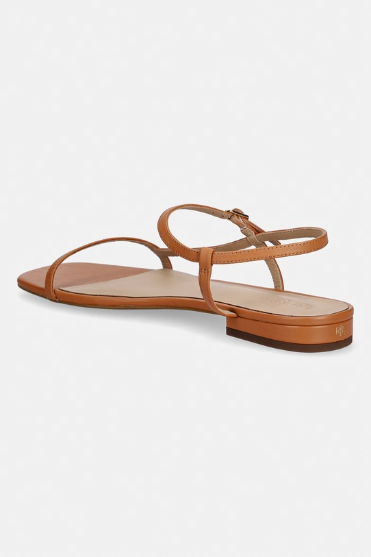 Obuwie Lauren Ralph Lauren sandały damskie skórzane Lainee 802P04394008.200 brązowy