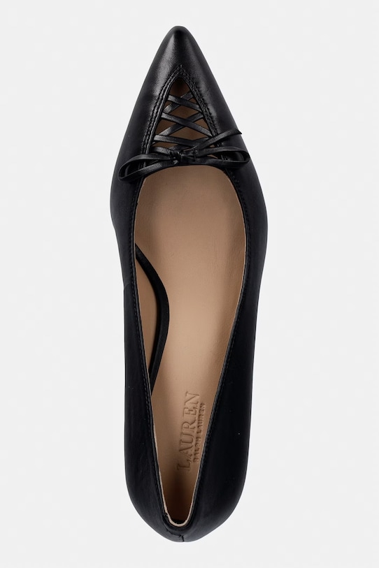 Lauren Ralph Lauren szpilki skórzane Adrienne czarny 802P06371001.001