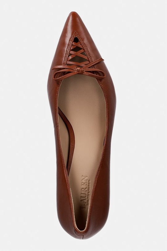 Lauren Ralph Lauren lodičky kožené Adrienne hnedá 802P06371002.200