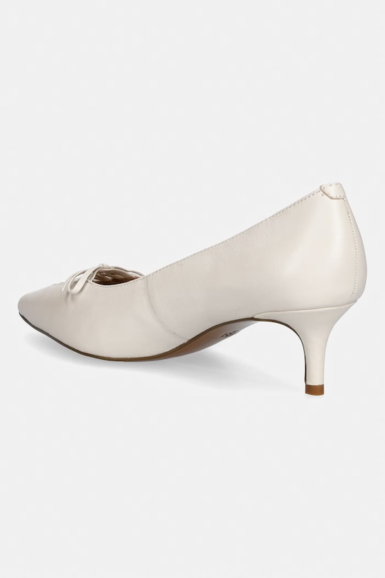 Obuwie Lauren Ralph Lauren szpilki skórzane Adrienne 802P06371004.100 beżowy