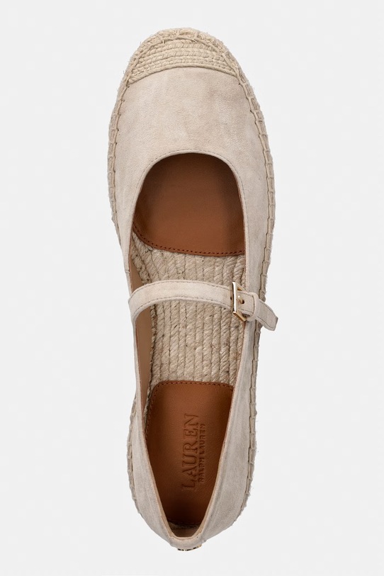 Lauren Ralph Lauren espadryle damskie zamszowe Luize Mj beżowy 802P06401001.270