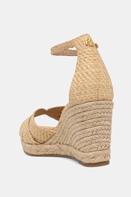 Παπούτσια Lauren Ralph Lauren σανδάλια σε σφήνα Nellie 802P10424001.101 μπεζ