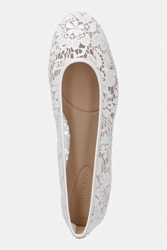 Lauren Ralph Lauren baleriny Jayna 4 biały 802P10533001.100