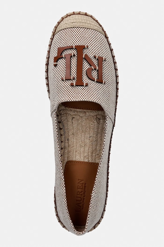 Lauren Ralph Lauren espadrily dámske Cameryn Logo hnedá 802P09065002.250