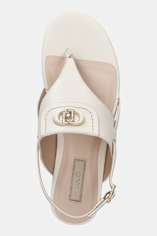 Liu Jo sandały damskie skórzane SANDY 10 beżowy SA6131P0102S1400