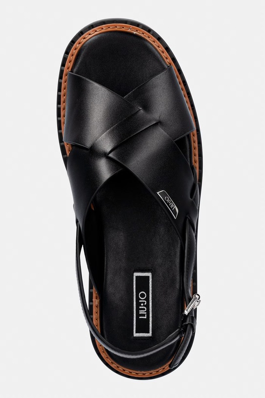 Kožené sandály Liu Jo BESSIE 02 černá SA6161P010222222