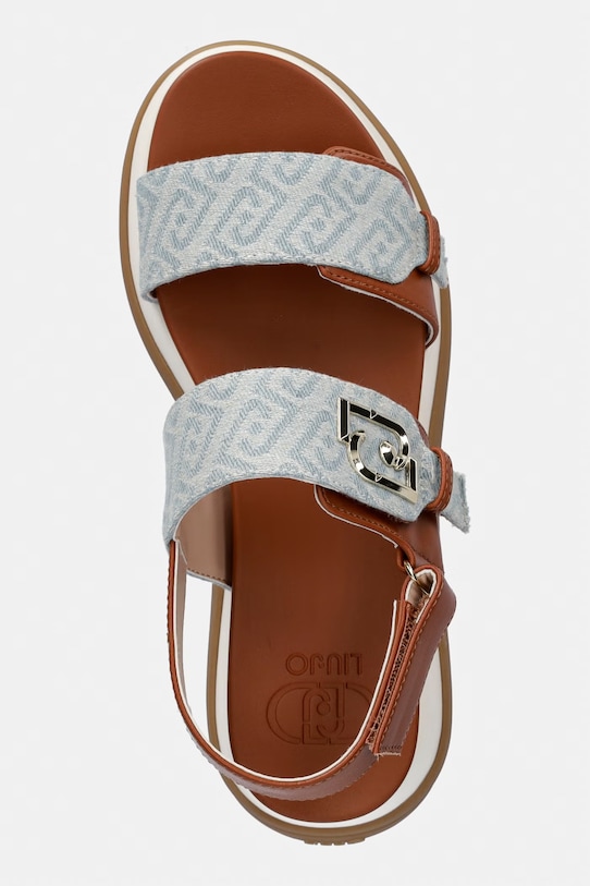 Liu Jo sandále na platforme dámske FIONA 02 hnedá BA6087EX350S3993