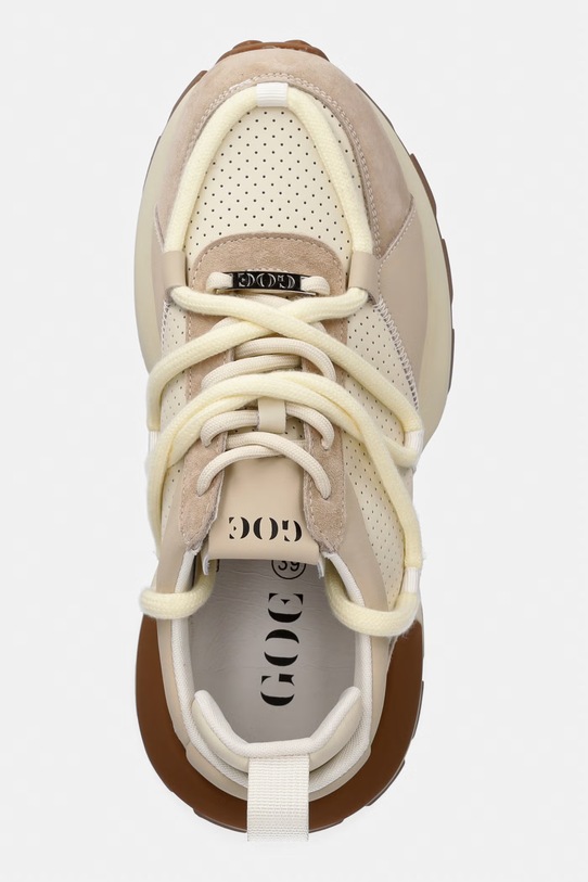 Goe TT2N4021 sneakersy damskie skórzane beżowy TT2N4021