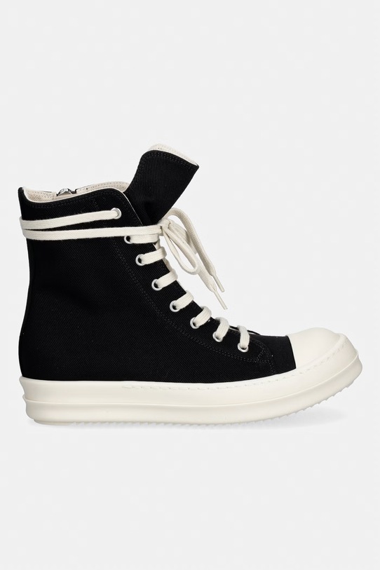Rick Owens DRKSHDW Denim trampki męskie wysokie DS01F4800.DO czarny SS26