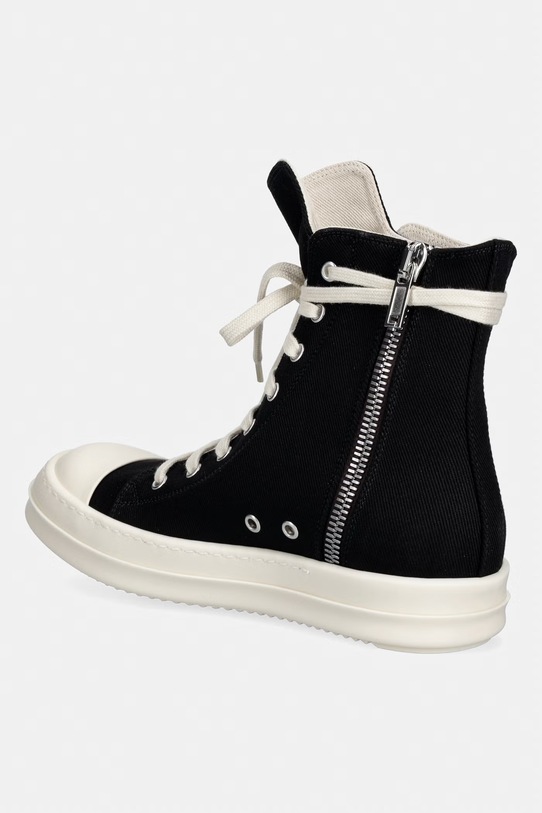 Obuwie Rick Owens DRKSHDW Denim trampki męskie wysokie DS01F4800.DO czarny