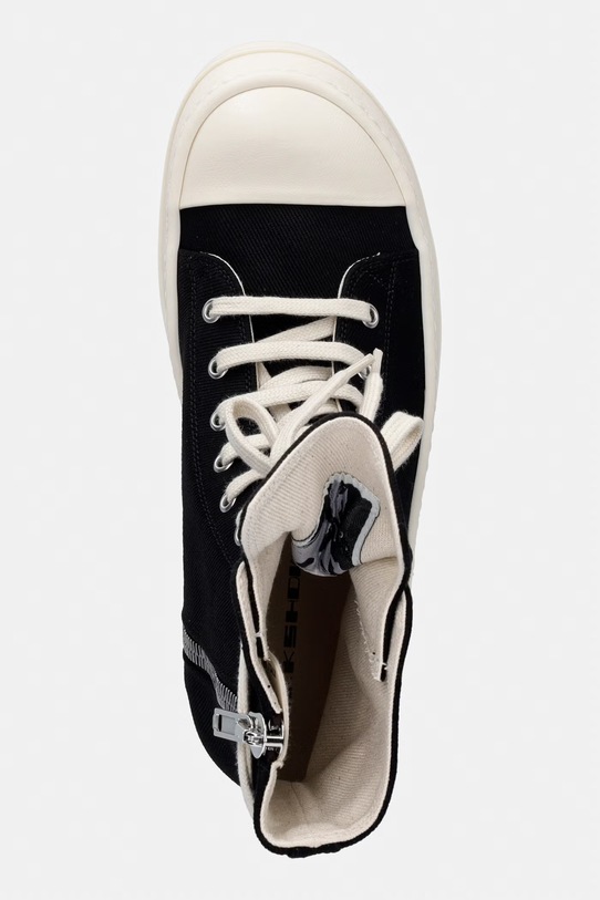 Rick Owens DRKSHDW Denim trampki męskie wysokie czarny DS01F4800.DO