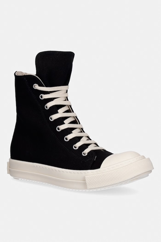 Rick Owens DRKSHDW Denim trampki damskie wysokie czarny DS01F4800.DOEH2