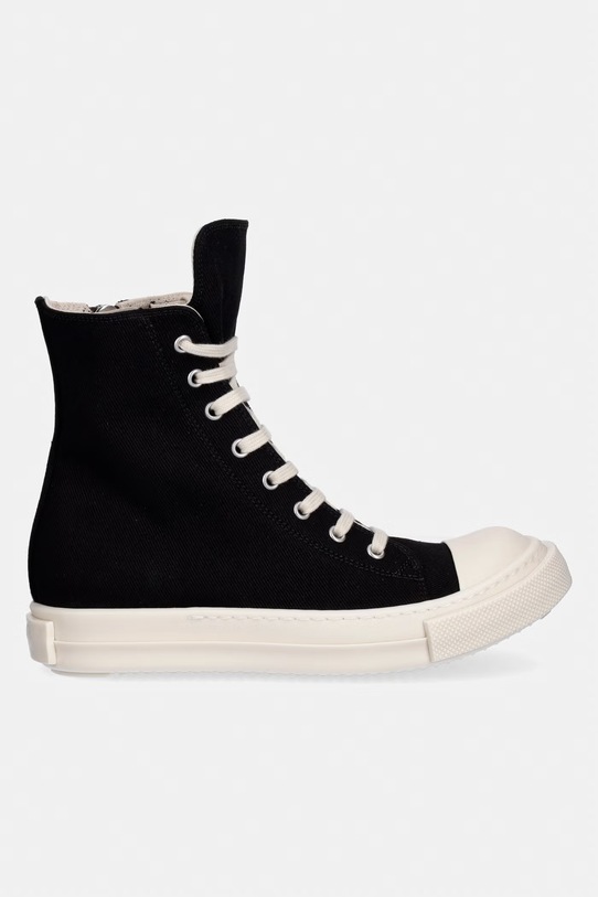 Rick Owens DRKSHDW Denim trampki damskie wysokie DS01F4800.DOEH2 czarny SS26