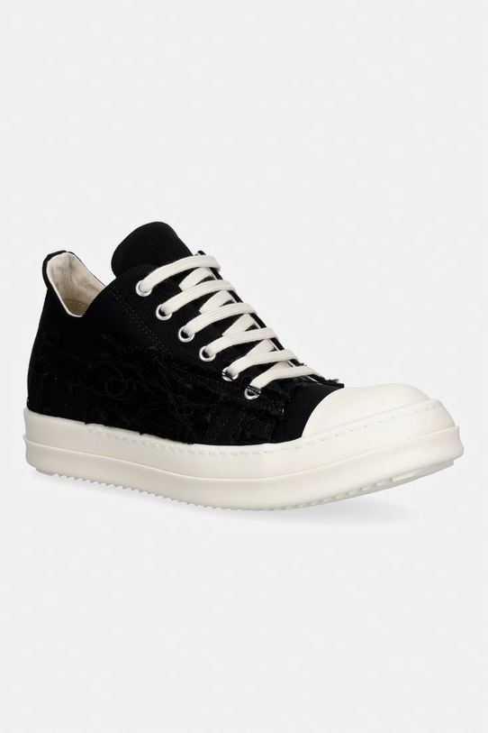 Rick Owens DRKSHDW tenisówki Denim Low syntetyczny czarny DS01F4802.SLASH