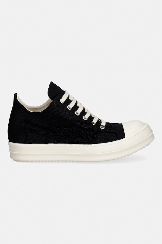 Rick Owens DRKSHDW tenisówki Denim Low DS01F4802.SLASH czarny SS26