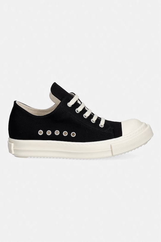 Rick Owens DRKSHDW Denim Extreme Low tenisówki damskie niskie DS01F4822.DOEH2 czarny SS26