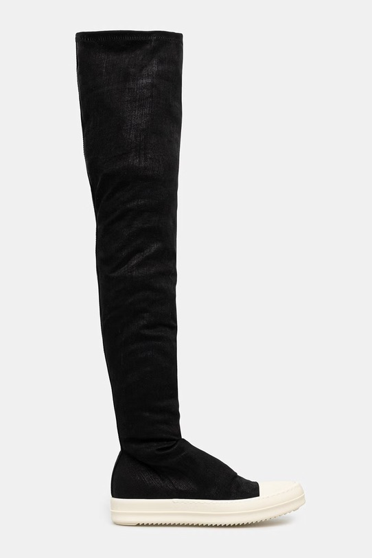 Rick Owens DRKSHDW Denim High Sock kozaki damskie DS01F4812.SDBK czarny SS26