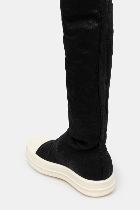 Obuwie Rick Owens DRKSHDW Denim High Sock kozaki damskie DS01F4812.SDBK czarny