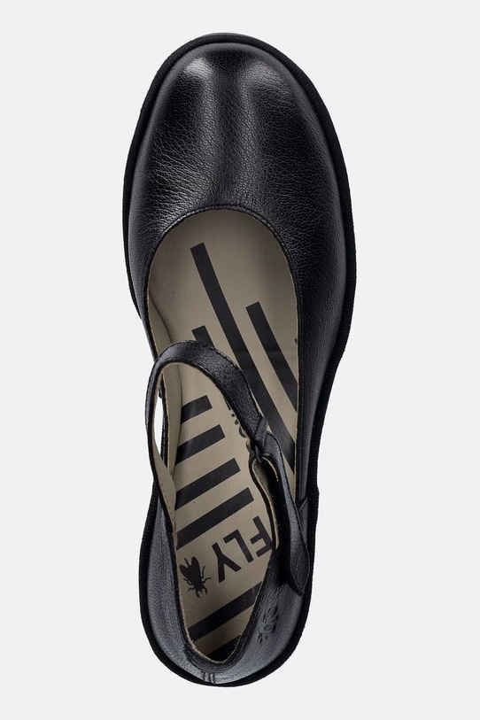 Fly London czółenka skórzane BAWO543FLY czarny P501543001