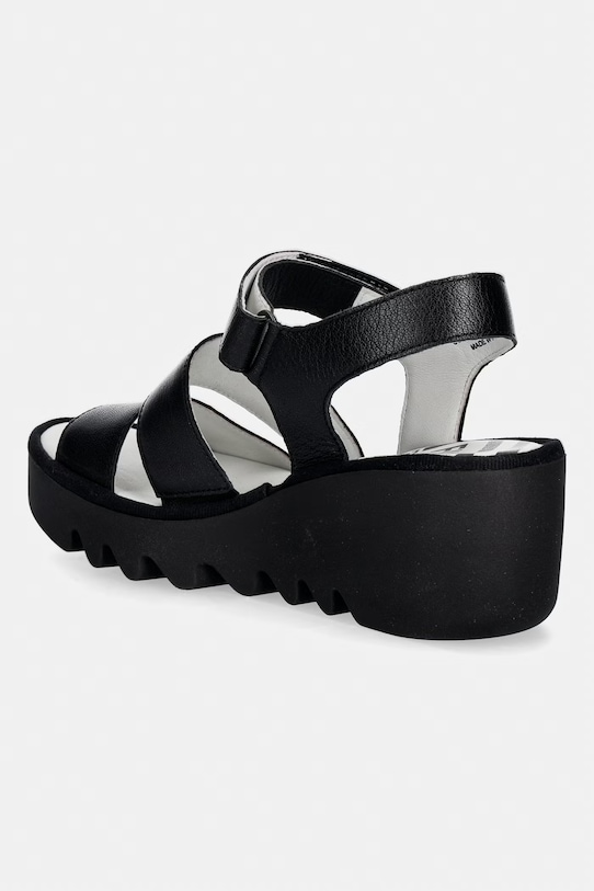 Obuwie Fly London sandały skórzane BEXY575FLY P501575001 czarny