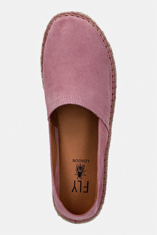 Fly London espadrilky dámske semišové COCH580FLY ružová P801580000