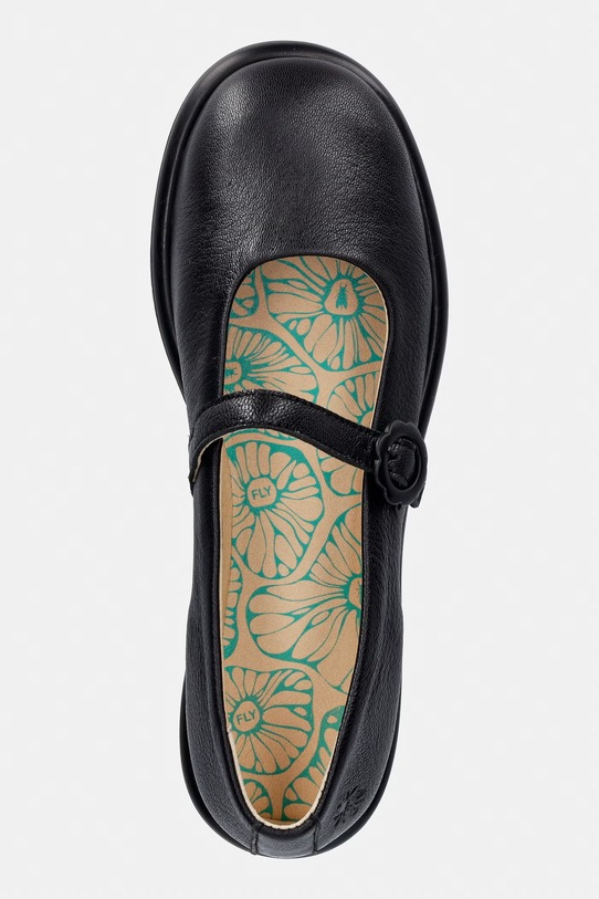 Fly London baleriny skórzane DEIK412FLY czarny P145412003