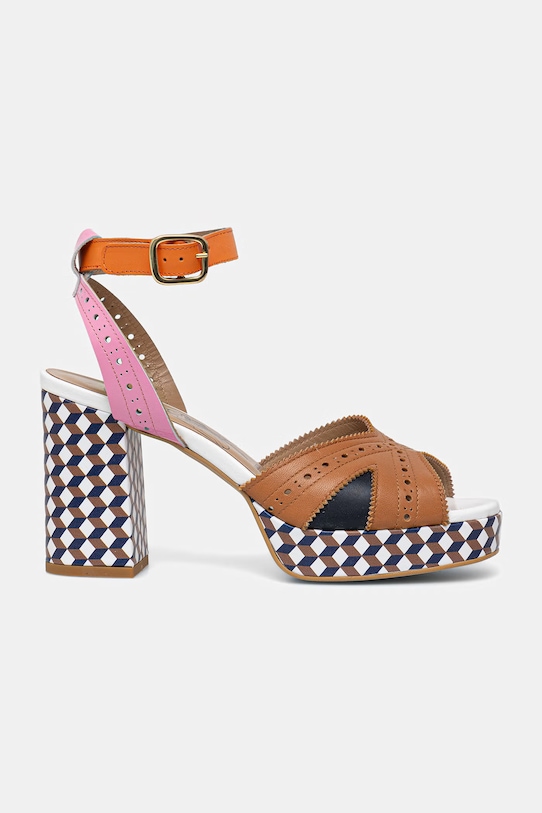 Fly London sandały skórzane EBAN454FLY P145454000 multicolor SS26