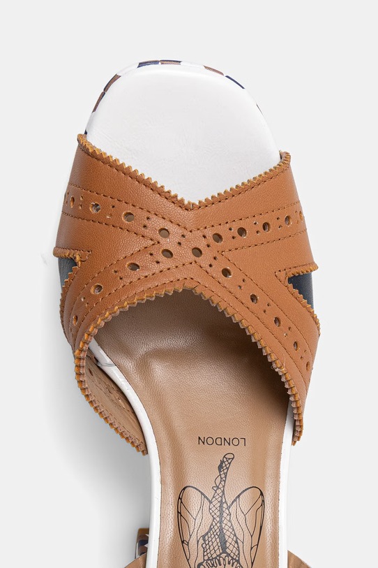 Fly London sandały skórzane EBAN454FLY multicolor P145454000