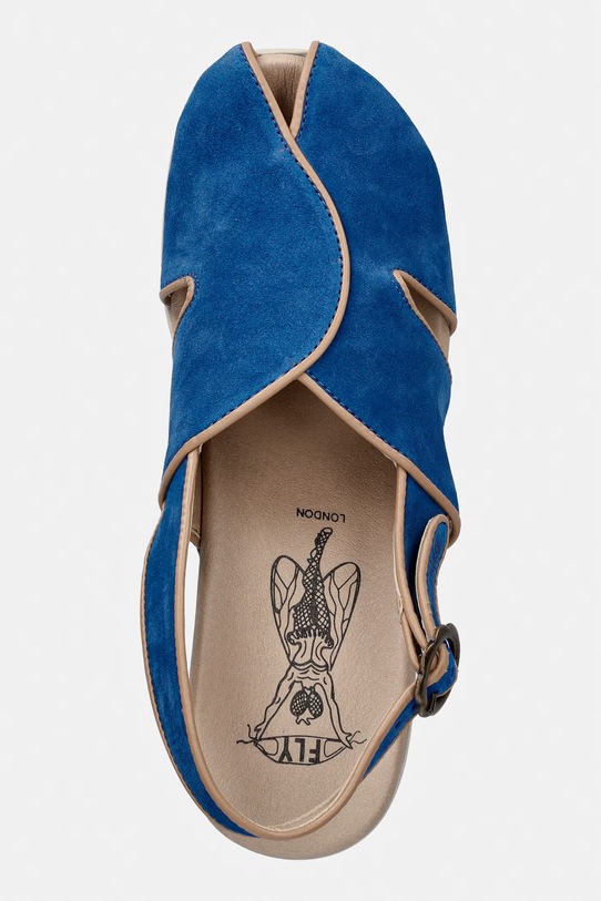 Fly London sandały zamszowe FORY424FLY niebieski P145424001