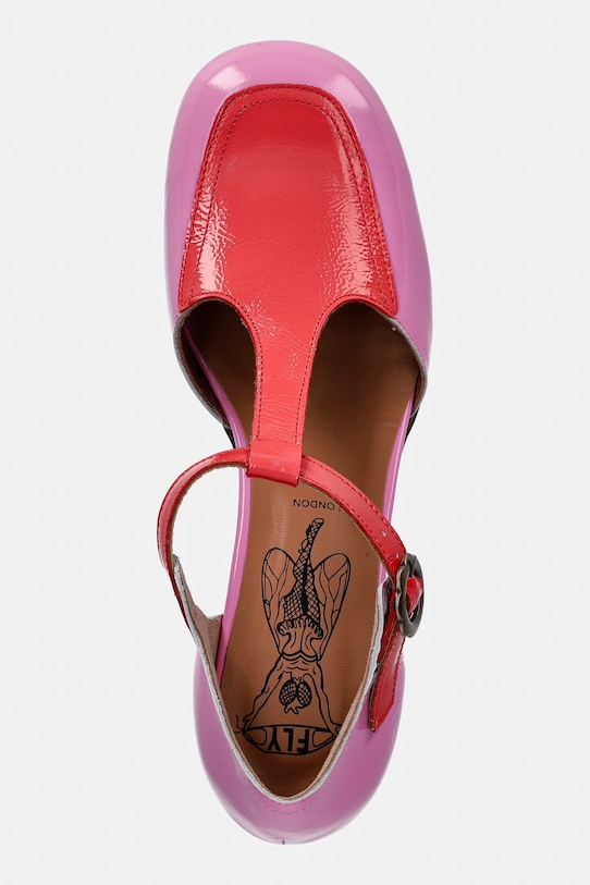 Kožené lodičky Fly London POLK457LY ružová P145457004