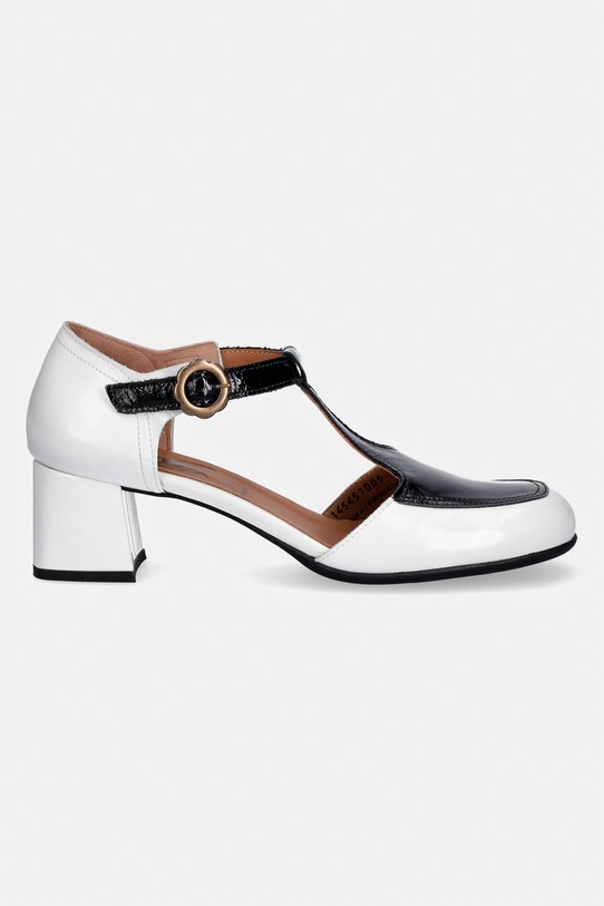 Fly London czółenka skórzane POLK457LY P145457005 biały SS26